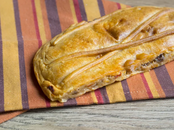 Spanish pie on the table — Stock Photo, Image