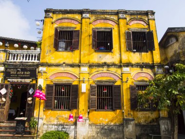 Hoi An Vietnam, 13 Aralık 2017 eski şehir bina  