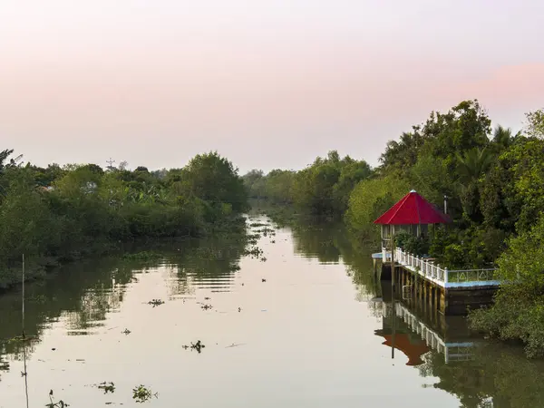 Mekong delta krajina ve Vietnamu — Stock fotografie