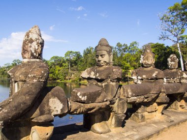 Kamboçya Angkor tapınakları tapınakta Bayon