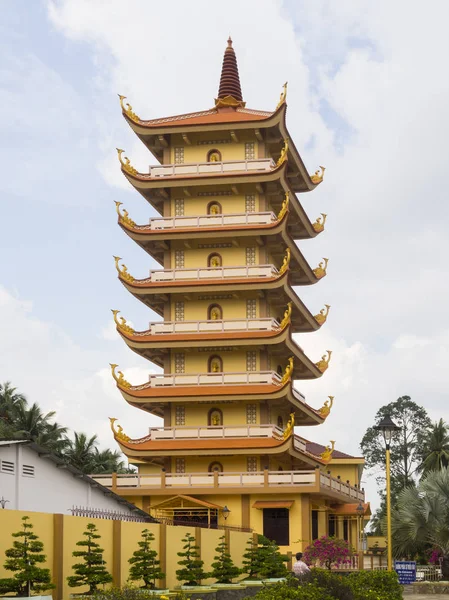 Vinh Trang Pagoda у В "єтнамі — стокове фото