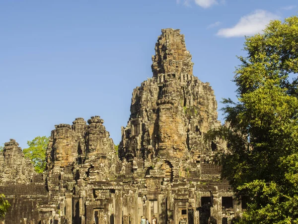 Bayon templet i Angkor templen i Kambodja — Stockfoto