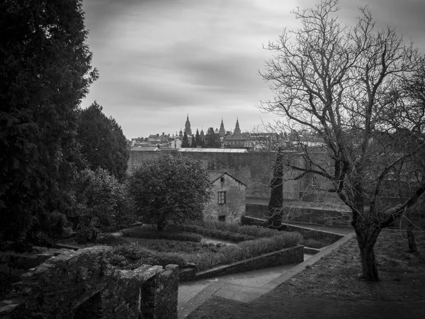 Santiago de Compostela İspanya görünümünde — Stok fotoğraf