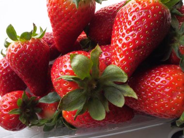 Çilek kabının ön plan