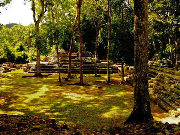 Sítio arqueológico Copan em Honduras — Fotografia de Stock