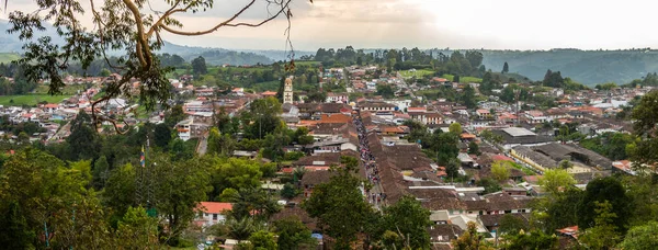 Vista panorámica de Salento en Colombia — Foto de Stock