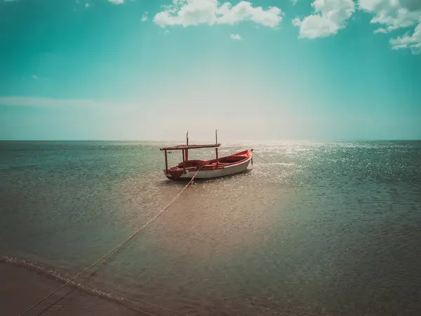 Bateau sur la mer dans la Guajira en Colombie — Photo