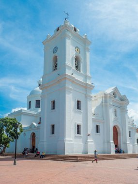 Santa Marta, Kolombiya - 12 Kasım 2019 - Katedral Bazilikası 