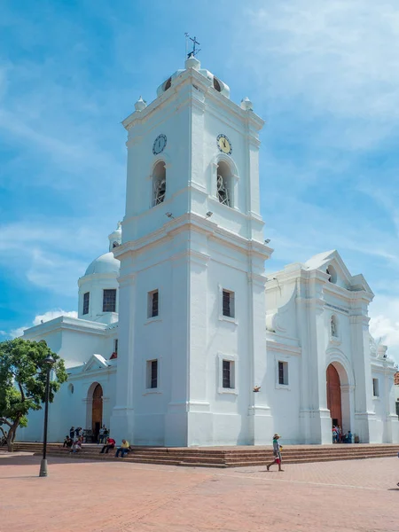 Santa Marta, Kolombiya - 12 Kasım 2019 - Katedral Bazilikası 