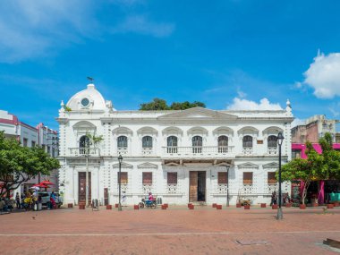 Santa Marta, Kolombiya - 12 Kasım 2019 - Santa Marta Katedral Meydanı