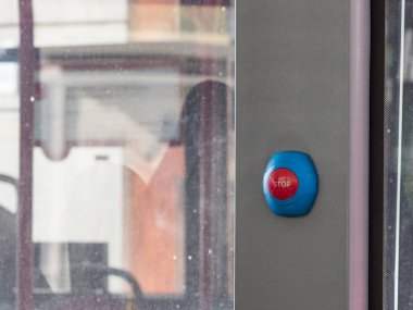 Stop button in public transport
