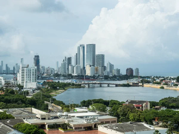 Panoramic view of Cartagena de Indias - Colombia — Stock Photo, Image