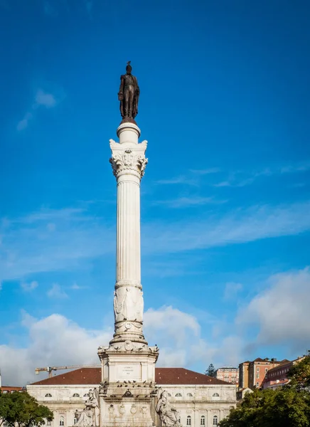 Lizbon 'un merkezindeki Rossio Meydanı' nda Pedro IV 'ün sütununda.