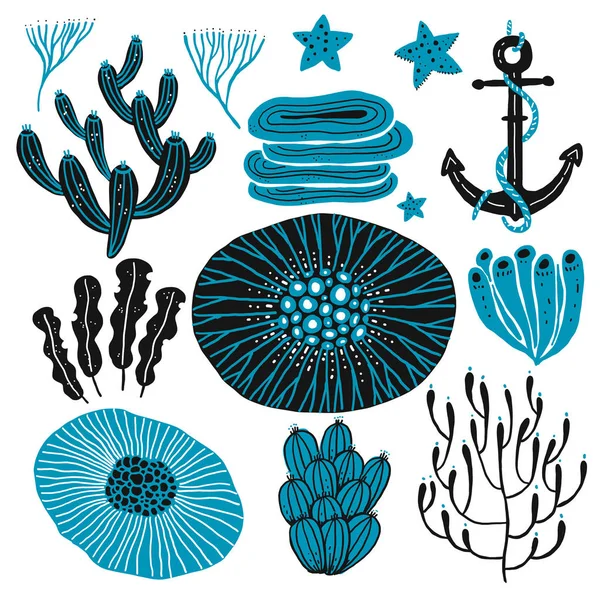 Coral de mar profundo . — Vector de stock