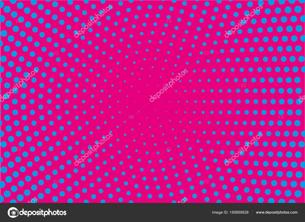 漫画のパターン ハーフトーンの背景 ピンク 青 マゼンタ色 点線レトロな背景 ドット ポイント 円 パネルのラウンドします ストックベクター C Annagolant