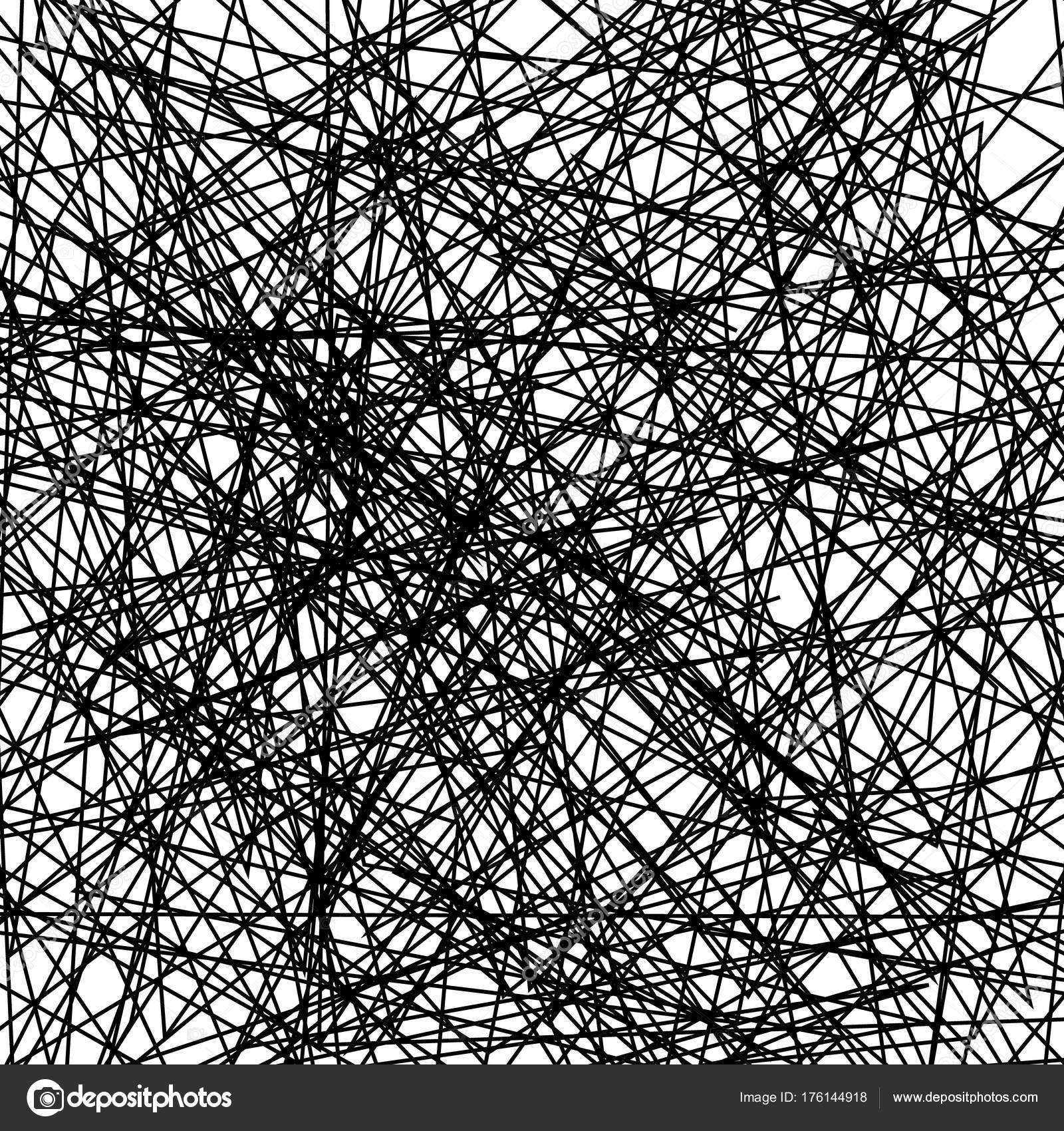 Asymmetrical texture with random chaotic lines, abstract ...