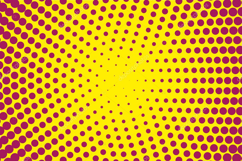 Comic pattern. Halftone background. Dotted retro backdrop, panels with dots, points, circles