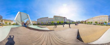 Polonya, Poznan, alan özgürlük, özgürlük Çeşme Panoraması