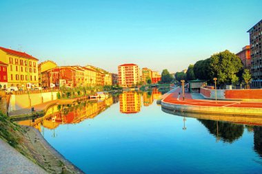 Naviglio Grande, Milan, İtalya