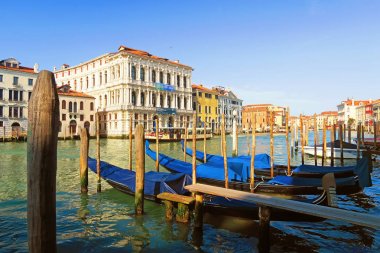Görünüm CA ' Pesaro üzerinde Grand Canal, Venice, İtalya