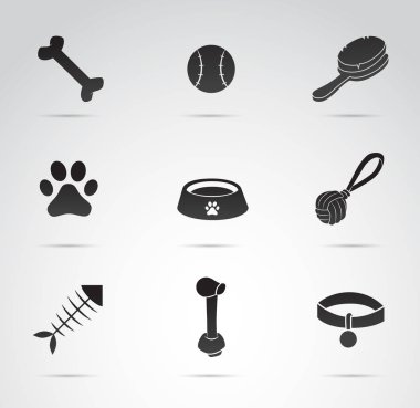 Köpek vektör simgesi çizimi.