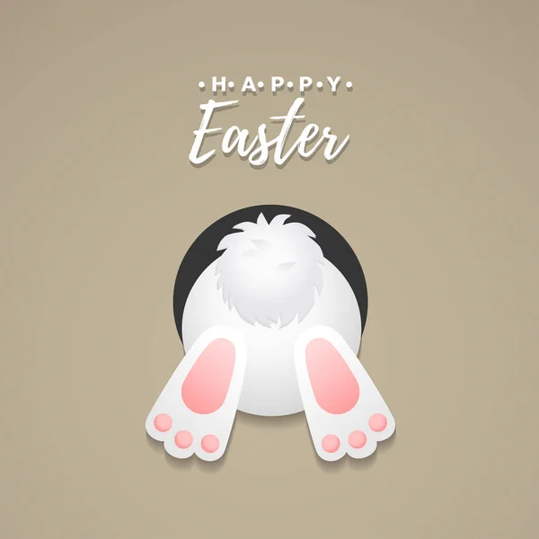 Vektör illüstrasyonu: Paskalya tavşanı selamları.