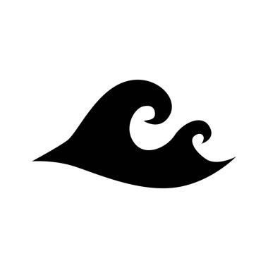 Dalga, su vektörü simgesi ayarlandı.