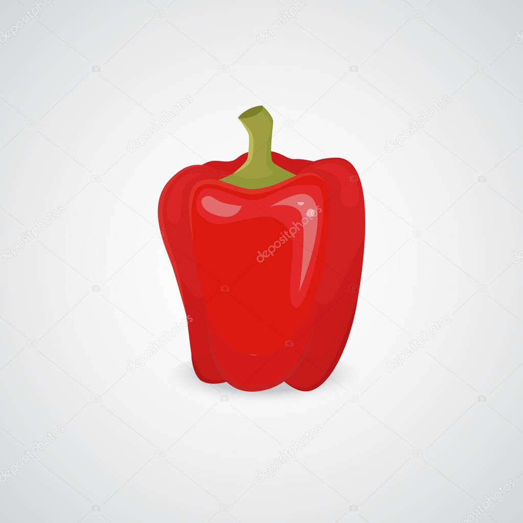 Pepper vector realistic icon.