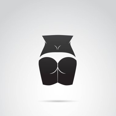 Beyaz arkaplanda izole edilmiş kadın vücut simgesine sığdır.