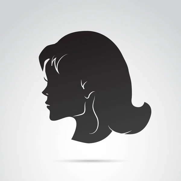 Icono Perfil Mujer — Vector de stock