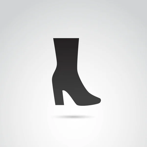 Female Shoe Boots Vector Icon Set — 스톡 벡터