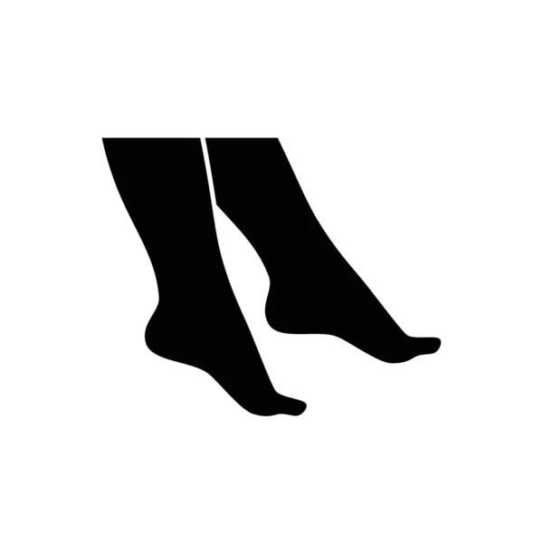 Жіночі Ноги Привабливій Позі Піктограма Вектора — стоковий вектор