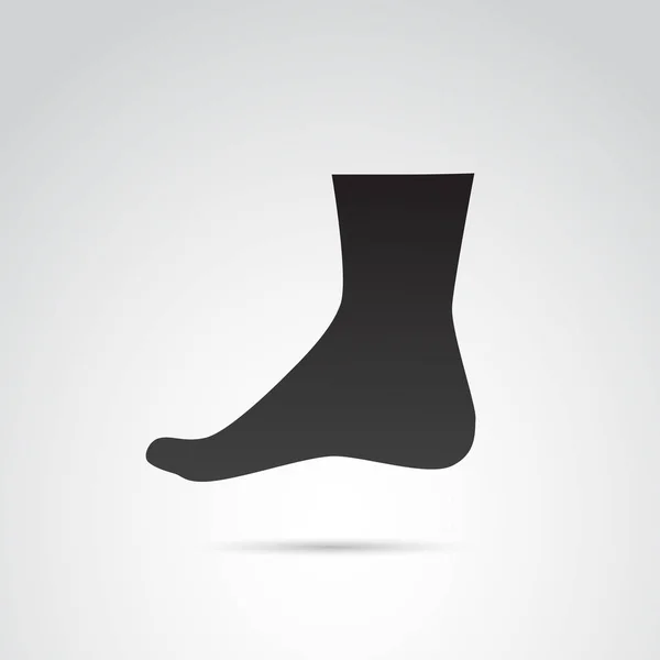 Ikona Vektoru Lidské Nohy Neutrálním Pozadí — Stockový vektor