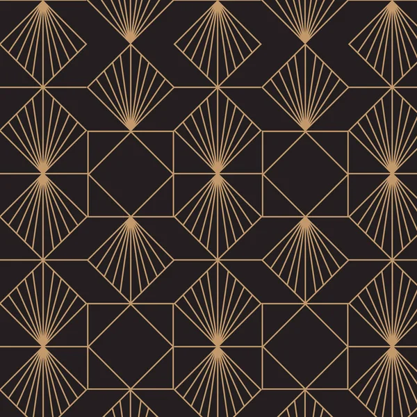 Art deco vintage retro vector pattern.