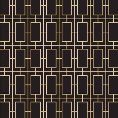 Retro, vintage art deco vector pattern.