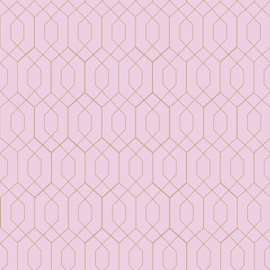 Retro, vintage art deco vector pattern.