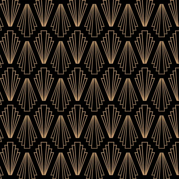 Retro Vintage Art Deco Vector Pattern — 스톡 벡터