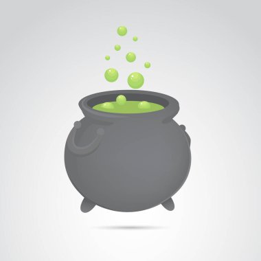 Kazan simgesi, basitçe vektör illüstrasyonu 