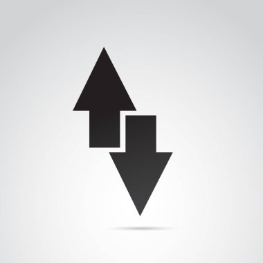 Ok simgesi, basit vektör illüstrasyonu 