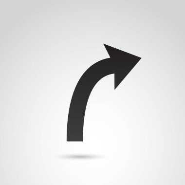 ok simgesi, basit vektör illüstrasyonu 