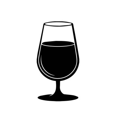 Cam simge, basitçe vektör illüstrasyonu 