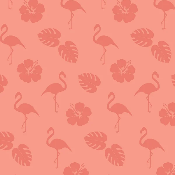 Flamingo Abstracte Achtergrond Gewoon Vectorillustratie — Stockvector