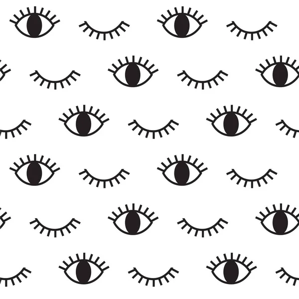 Gözler kusursuz arkaplan, basitçe vektör illüstrasyonu 