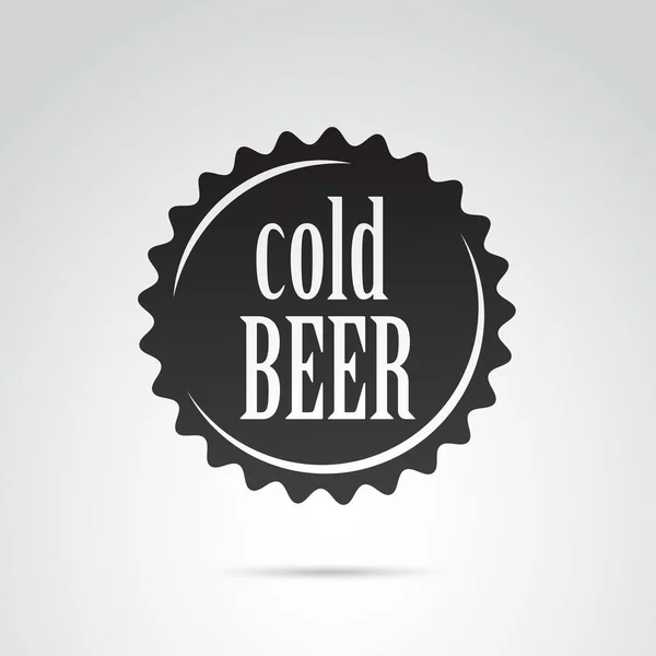 Cartaz Cerveja Gelada Simplesmente Ilustração Vetorial — Vetor de Stock