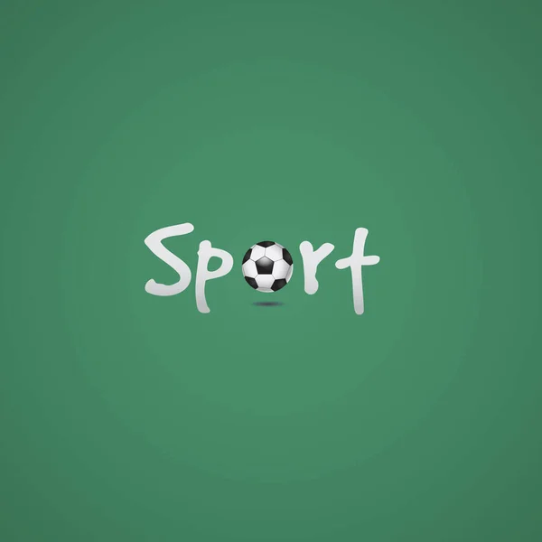 Lettrage Sportif Illustration Vectorielle Simple — Image vectorielle