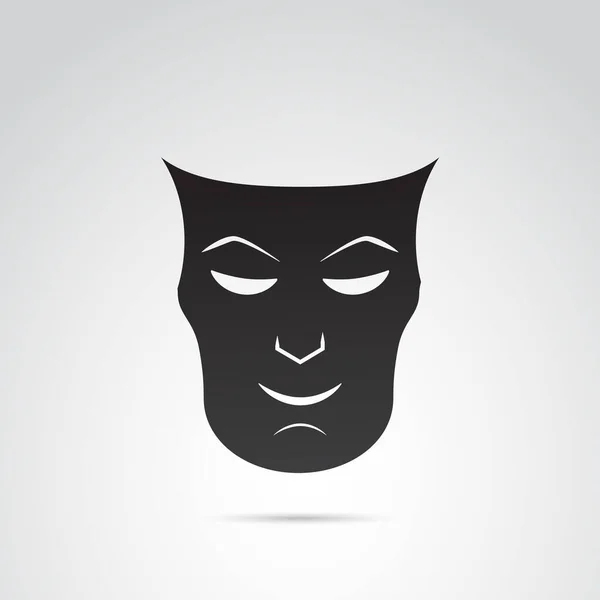 Masque Théâtre Illustration Vectorielle Simple — Image vectorielle