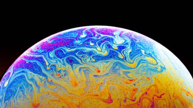 güzel psychedelic soyutlama - sabun filmleri yansıyan ışık girişim.