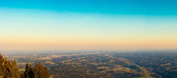 Blick Von Einem Gipfel Des Felsigen Österreichischen Berges Schockl Der — Stockfoto