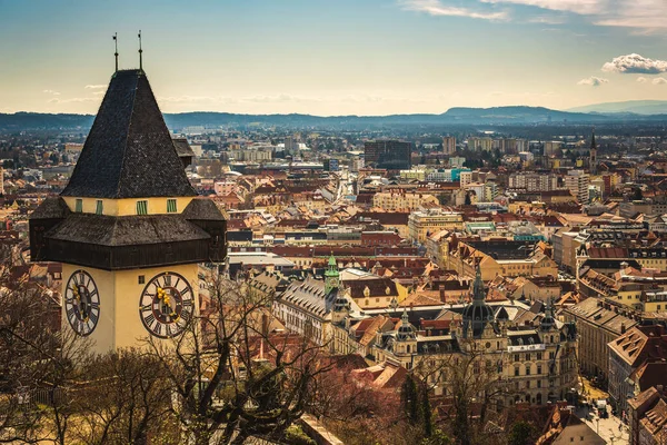 Graz Avusturya 2020 Avusturya Nın Styria Bölgesinde Graz Şehir Manzarasında — Stok fotoğraf