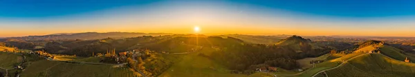 Panorama Viñedos Cerca Del Área Gamlitz Sulztal Sur Estiria Región — Foto de Stock